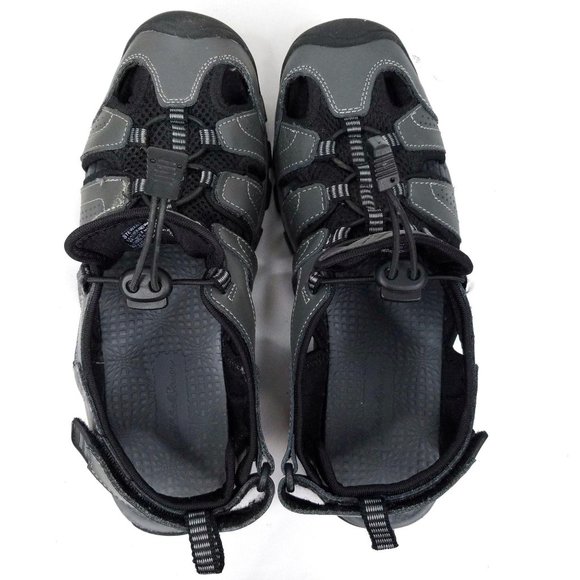 Eddie Bauer Sandals Mens 10m Leather Gray Cinch main image 10